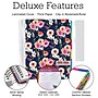2025-2026 Global Printed Products Deluxe Small Navy Floral 8.5" x 11" Academic Weekly & Monthly Teacher Planner, Plastic Cover~#|#~654783EB-8836-406B-ADA3F28433EE102F_sc7