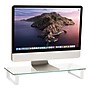 Mind Reader Contemporary Monitor Stand and Laptop Riser, Clear (GLASS-CLR)~#|#~6548B480-6F40-42DC-810F7C0C6E552BDA_sc7
