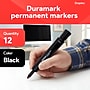 Staples DuraMark Tank Permanent Marker, Chisel Tip, Black, 12/Pack (10403-CC)~#|#~65495B7F-1B6A-4DAC-A818717521AC66E7_sc7