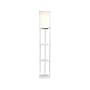 Simple Designs 62.5" Matte White Floor Lamp with Cylindrical Shade (LF2010-WHT)~#|#~654BAA4A-F080-459E-8D98D94778E8CC61_sc7