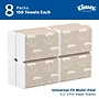Kleenex Recycled Multifold Paper Towels, 1-ply, 150 Sheets/Pack, 8 Packs/Carton (02046)~#|#~654CB336-B37D-46FD-9DB552D455CAA383_sc7