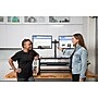 Rocelco 37.5" Height Adjustable Standing Desk Converter with Dual Monitor Mount, Sit Stand Up Riser, Black (R DADRB-DM2)~#|#~655140C1-739A-426E-9D8EF606CB17FE88_sc7