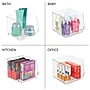 iDESIGN Small Stackable Plastic Storage Bin, Clear (29389M2)~#|#~65549B86-4AB9-4933-A12FBD8B197F3112_sc7