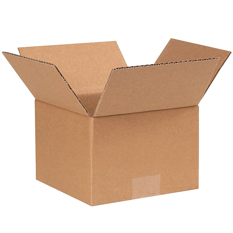 7" x 7" x 5" Corrugated Kraft Boxes, 25/Bundle (BS070705X) image 1