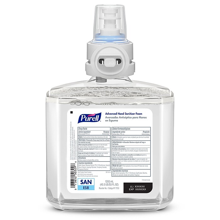PURELL Advanced 70% Alcohol Foaming Hand Sanitizer Refill for ES8