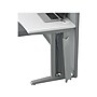 Bush Business Furniture Office in an Hour 63"H x 129"W 4 Person L-Shaped Cubicle Panel Workstation, Pure White (OIAH007WH)~#|#~6555F9D5-B24E-4E4B-B13C96C30AFE91DC_sc7