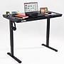 Victor Technology 48"W Electric Rectangular Adjustable Glass Standing Desk, Black (DC950B)~#|#~655A94A9-CA86-41CC-830273146243D989_sc7