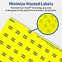 Avery Laser/Inkjet Multipurpose Circle Labels, 0.75" Dia., Neon Yellow, 3200/Pack (94504)~#|#~655D87BC-9023-4A8E-811FB66C6F6E1387_sc7