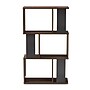 Baxton Studio Legende 40"H 4-Shelf Bookcase, Walnut Brown/Dark Grey (148-8257-HiT)~#|#~655E745F-C225-40E1-82BB2CF656AFCAF1_sc7