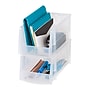Iris Medium Stackable Plastic Storage Bin, 5" x 6"x 11", 1.6 Qt., Clear (200528)~#|#~655EA803-9232-4A49-BBF58B619B20824A_sc7