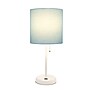 Creekwood Home Oslo 19.5" LED Table Lamp with USB Port, White Base/Aqua Shade (CWT-2011-AW-LB)~#|#~655F1BB6-5F11-4E1D-BEFE36636D115CBE_sc7