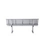 Alpine Industries 6' Galvanized Steel Park Bench with Curved Intermediate Armrest, Silver (ALP4250-6)~#|#~655F3D0D-40D9-40E9-A20AB4946EA92EA1_sc7