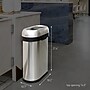 simplehuman Commercial Slim Steel Trash Can with Open Lid, 13 Gallon, Matte Black (CW1498)~#|#~655F4CB6-AE68-4AB2-82F71180467BCB3F_sc7