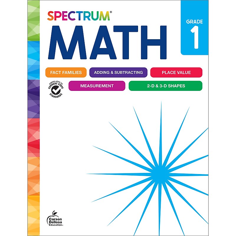 Carson-Dellosa Math Workbook, 192 pages (705500) image 1