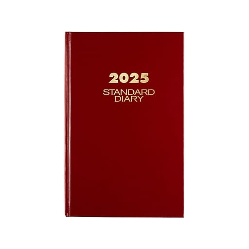 ATAGLANCE Standard Hardcover 2025 Daily Diary, 7.75" x 12", Ruled