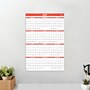 2027 Staples 24" x 36" Yearly Dry Erase Wall Calendar, Reversible, Red (ST58451-27)~#|#~65636F15-E40A-431E-BC57E9D417EBF5D7_sc7