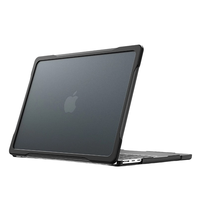 SaharaCase Raider Series 13.6" Laptop Case, Shock Absorbing, Black/Clear (LT00045) image 1