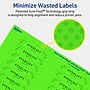 Avery Laser/Inkjet Multipurpose Rectangle Labels, 5/8" x 3", Neon Green, 640/Pack (94214)~#|#~6565358F-1496-4E4C-8BC4BCEA9D679AF8_sc7