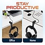 Delton HS7 Headset Stand with Under-Desk Holder and 3 USB-A Ports, Black (DHS3USB)~#|#~65655042-4F2E-4FB7-B8F048E3EAD52580_sc7