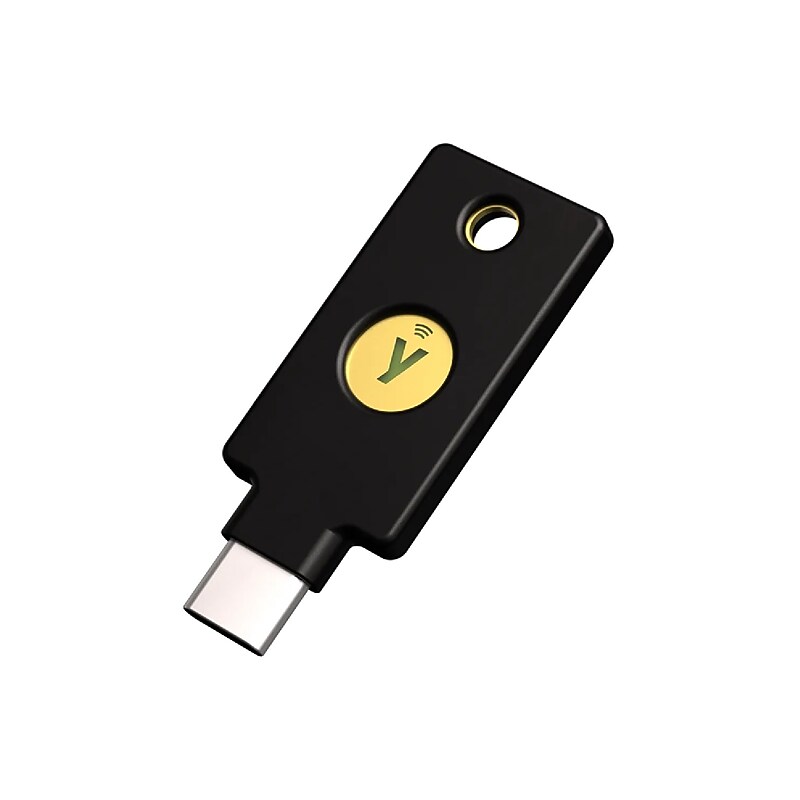 Yubico YubiKey 5C NFC FIPS USB-C Security Key, Black (992-20014) image 1