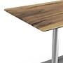 Flash Furniture TopGuard Rectangle Wood Restaurant Dining Table, 48" x 30", Natural/Silver Base (ST3048NATB002S)~#|#~656BC81E-C4AB-486A-9FF607131EE58585_sc7