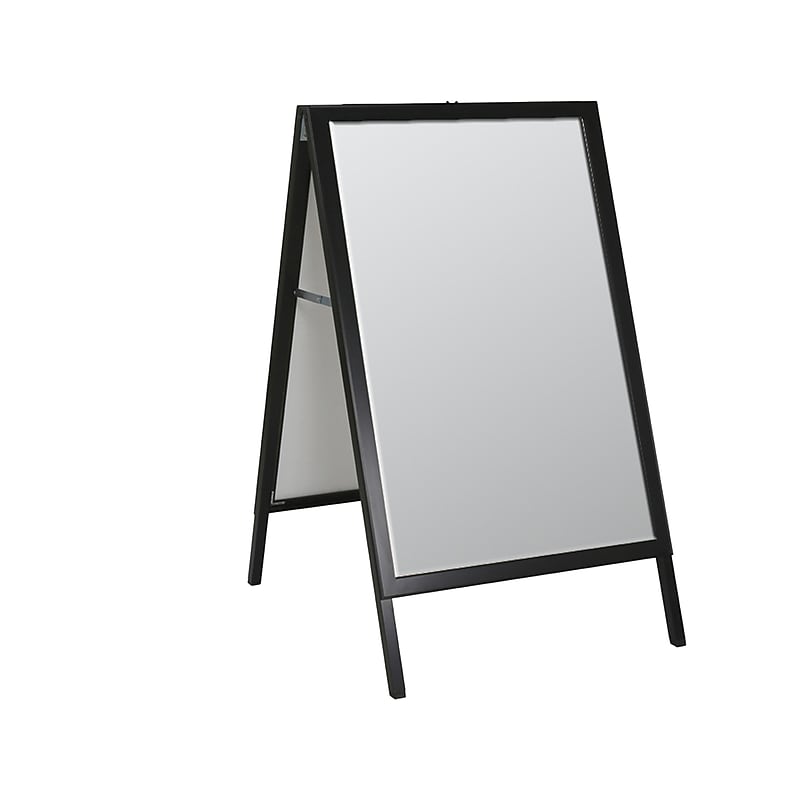 Azar Indoor/Outdoor A-Frame Sidewalk Sign, 24" x 36", Black (300241) image 1
