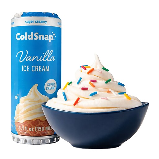 ColdSnap Premium Vanilla Ice Cream Mix, Single Serve Pods, 12 Pods