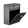 AdirOffice Steel Combination Locking Wall Mounted Interoffice Drop Box Mailbox, Medium, Black (631-05-BLK-KCPK)~#|#~65779DD2-043E-40AC-9F572B9311218615_sc7