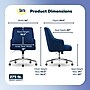 Serta Scarlett Ergonomic Velvet Swivel Computer and Desk Chair, Midnight Blue (CCHR10011C)~#|#~65781318-CB32-4F82-845FD1EFB7AC9256_sc7