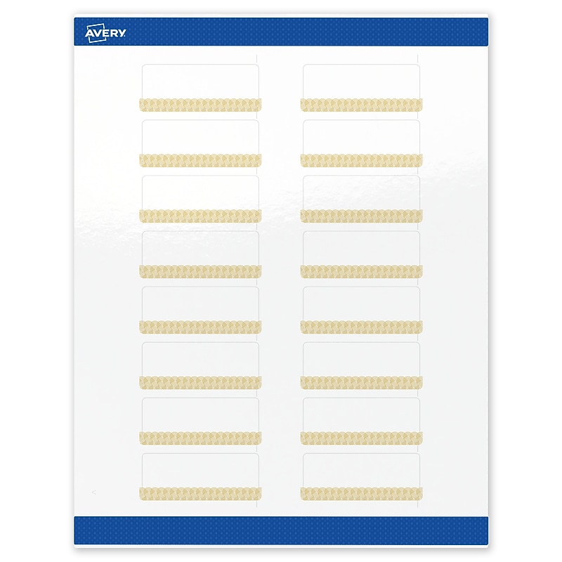 Avery Laser/Inkjet Rectangle Multipurpose Labels, 1" x 2-5/8", White, 160/Pack (S00-EWS) image 1