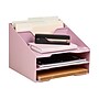 Staples 5-Compartment Plastic Desktop Organizer, Dusty Pink (ST63874)~#|#~657F8AD0-448F-4E48-9C5596B14B06D352_sc7