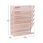 Mind Reader 6-Pocket Metal Mesh Mountable Wall File, Letter Size, Pink (MAGSTACK-PNK)~#|#~6580E96E-C590-4DCD-B13D67C5CEFEEE08_sc7