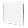 Deflect-O Classic Image Document Holder, 8.5" x 11", Horizontal, Wall Mounted, Clear Plastic (68301)~#|#~65817274-6B95-40E4-B7EA9406F12C41AC_sc7
