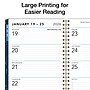 2026 Global Printed Products Big Print 8.5" x 11" Weekly & Monthly Planner, Paperboard Cover, Blueberry Vines (LGPRTCY26851188)~#|#~6585EA48-2E4D-424E-B410E77AF9BE5ACA_sc7