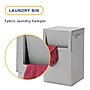Whitmor Hamper with Lid, Fabric, Gray (578414335ALYPDQ)~#|#~658A3F4F-DCEB-476A-98F207A9340F3848_sc7