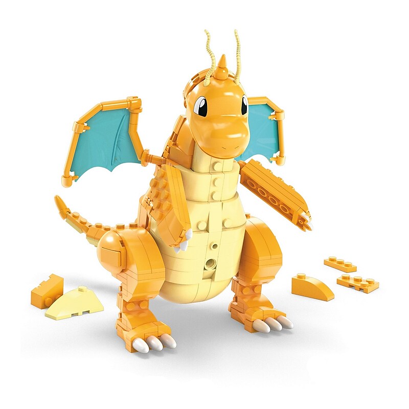 MEGA Pokémon Dragonite Building Toy Set, 388 Pieces (HKT25) image 1