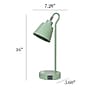 Simple Designs Sleek Essentials LED Desk Lamp, 16", with USB Ports, Sage Green (LD1073-SGE)~#|#~658CDB66-E649-4A1D-8B193D9A11ED996D_sc7