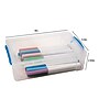 Advantus Super Stacker Plastic Snap Pencil Box, Clear (AVT37539)~#|#~65900FAA-FB9B-48F9-B12E131E3F10D822_sc7