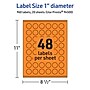 Avery Laser/Inkjet Multipurpose Circle Labels, 1" Dia., Bright Orange, 960/Pack (94500)~#|#~65947C5A-950B-431E-8F921E82BB72B5B5_sc7
