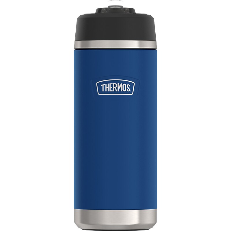 Thermos Icon Stainless Steel Vacuum Insulated Water Bottle, 18 oz., Navy (EAIS2512NV4) image 1