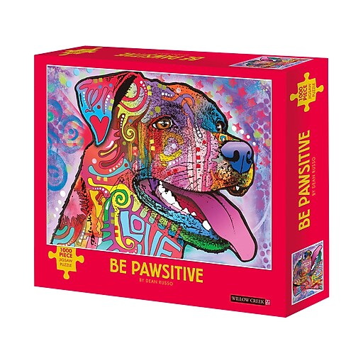 Willow Creek Be Pawsitive 1000Piece Jigsaw Puzzle (48864) Staples