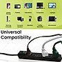 GoGreen Power 6 Outlet Mini Surge Protector, 2' Cord, White (GG-16103MIN)~#|#~65A02C91-0803-4B02-A68697D00059A5F4_sc7