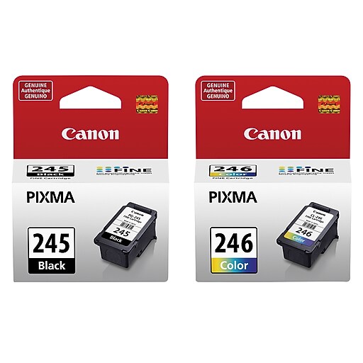 Canon PG-245/CL-246 Black/Tri-Color Standard Yield Ink Cartridge
