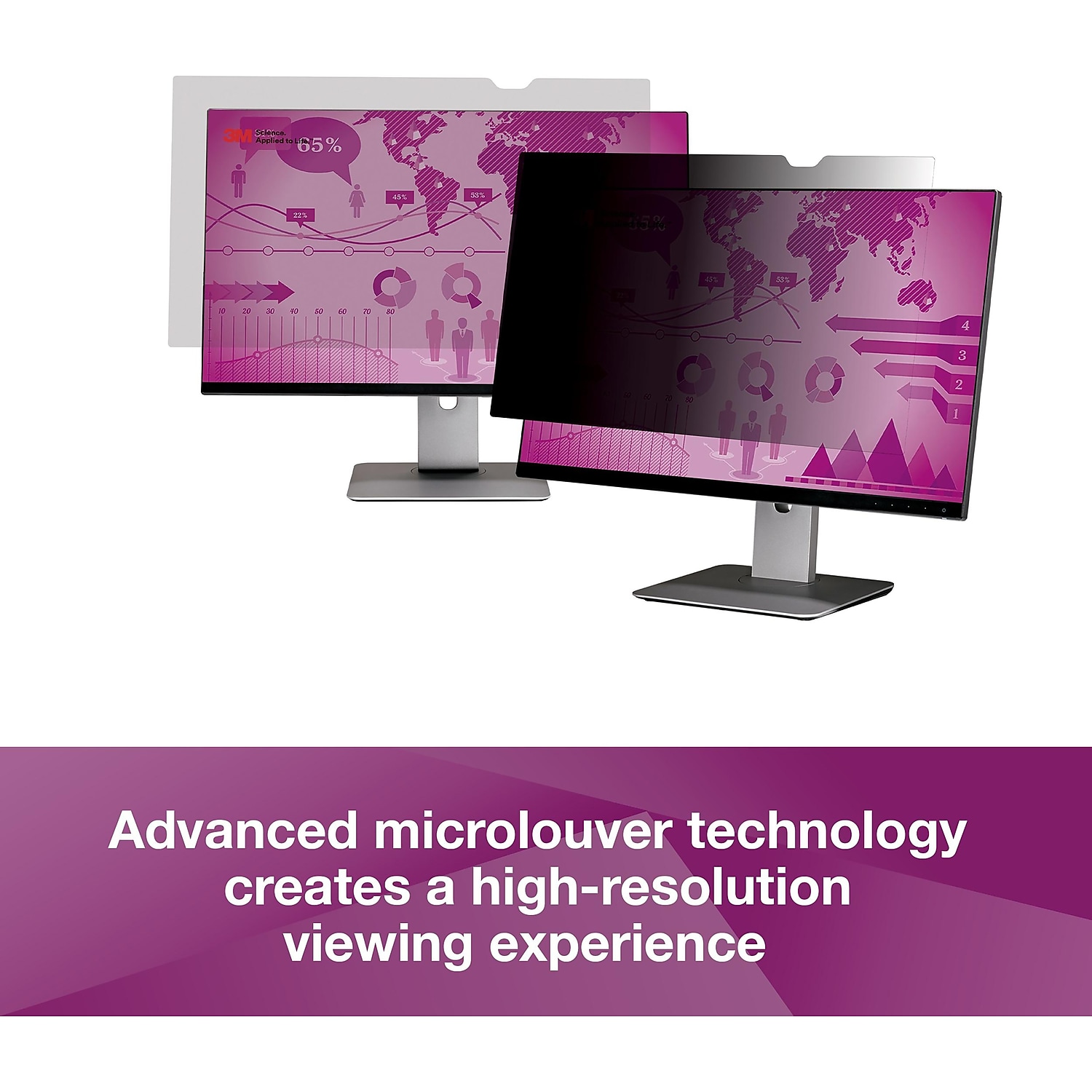 3M High Clarity Privacy Filter for 24 MMMHC240W1B - 第 7/9 張圖片