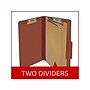Medical Arts Press Pressboard Classification Folder, 2 Dividers, 2" Expansion, Legal Size, Red, 10/Box (DV-T52-26-3RED)~#|#~65AF5A75-80B8-43DC-8AD53CA431775469_sc7
