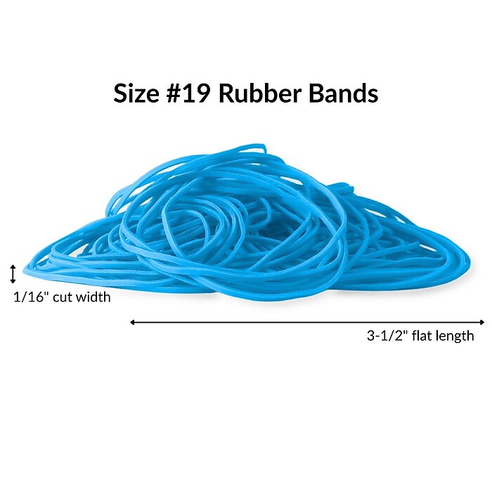 Alliance Non-Latex Multi-Purpose #19 Rubber Bands, 3-1/2