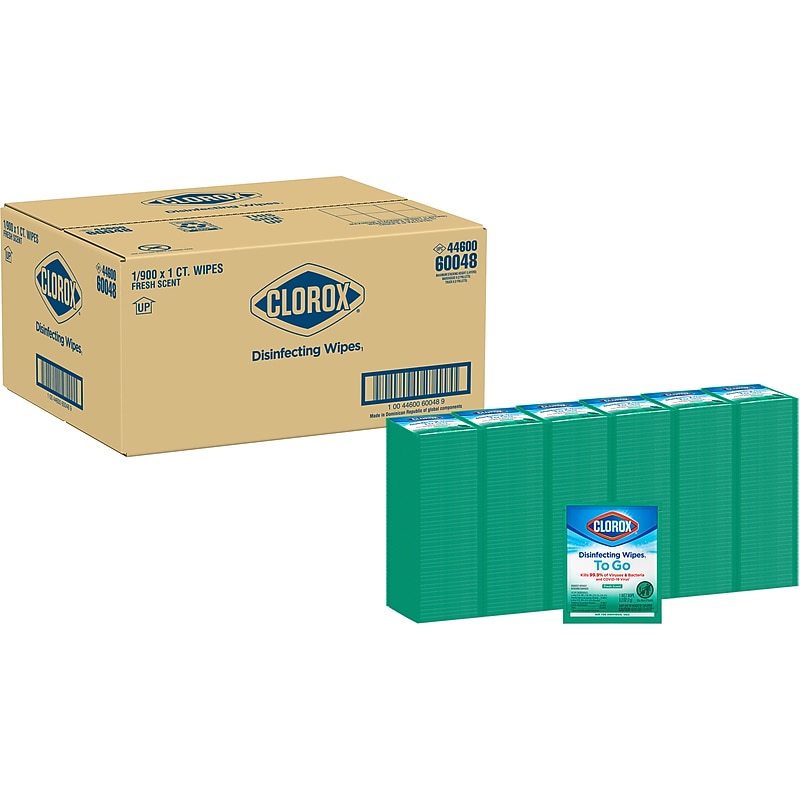 Clorox Disinfecting Wipes, Fresh Scent, 900/Carton (60048) image 1