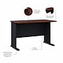 Bush Business Furniture Cubix 48"W Desk, Hansen Cherry/Galaxy (WC90448A)~#|#~65BB701F-1257-477A-907D5928E6081071_sc7