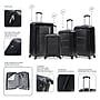 InUSA Pilot 4-Piece Hardside Spinner Luggage Set, TSA Checkpoint Friendly, Coal (IUPILSMLXL-COA)~#|#~65BD3E28-BD4B-4955-9294D192D8547D23_sc7