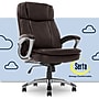 Serta Fairbanks Ergonomic Bonded Leather Executive Big & Tall Chair, 350 lb. Capacity, Chestnut (43675A)~#|#~65C1A955-84EB-4363-A762426BA02241E1_sc7